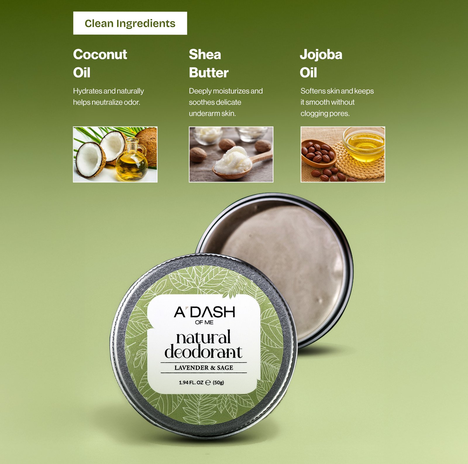 Lavender Natural Deodorant