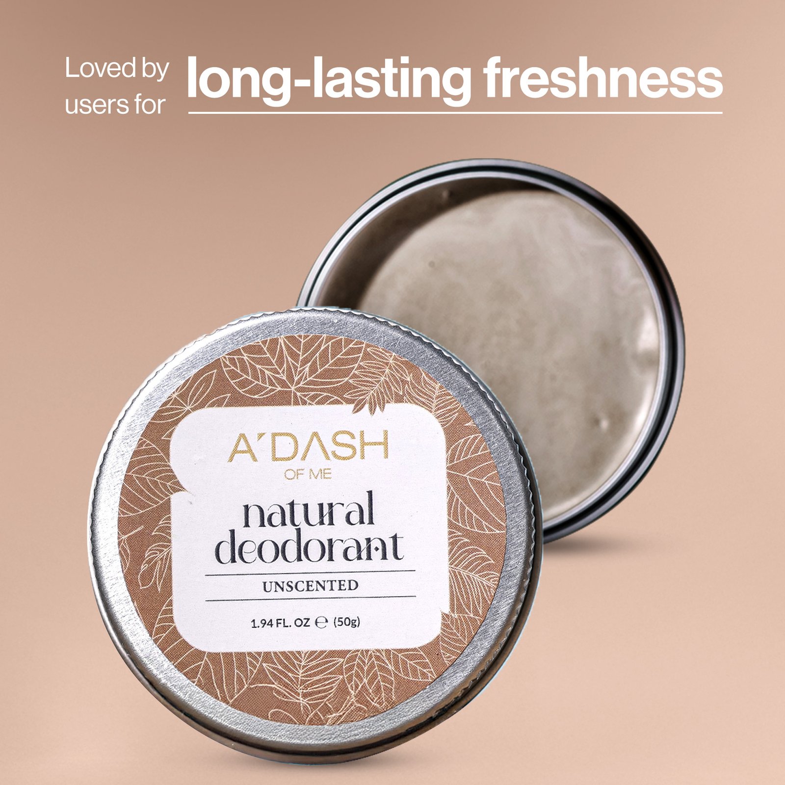 Unscented Natural Deodorant